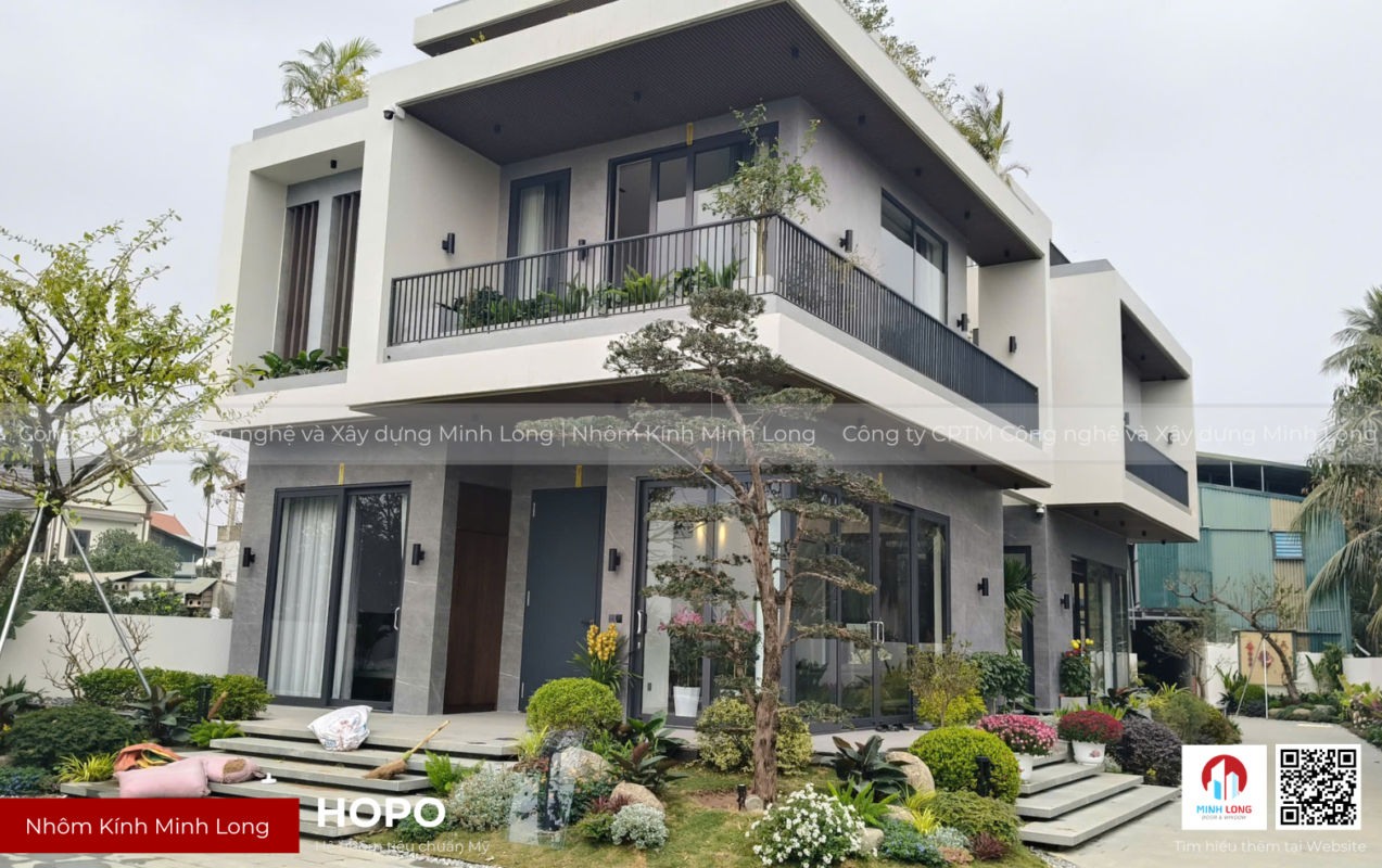 Cửa nhôm HOPO – Công trình Biệt thự tại Hà Nội