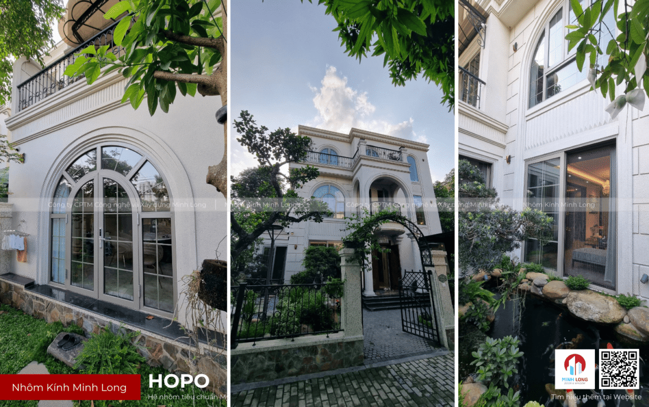 Công trình cửa nhôm Hopo - nhôm kính minh long