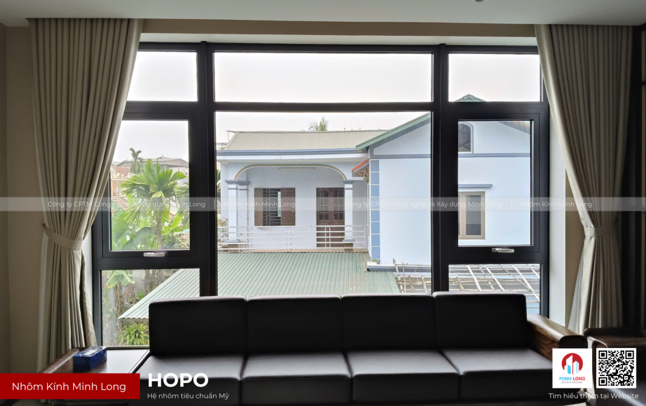 Công trình cửa nhôm HOPO do Nhôm kính Minh Long thi công