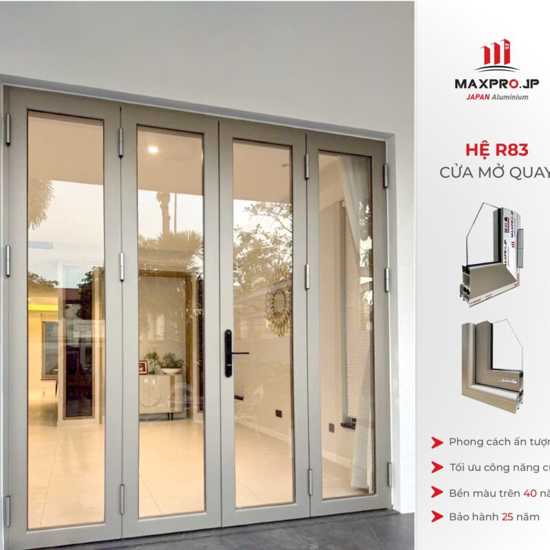 cửa nhôm maxpro - nhôm kính minh long