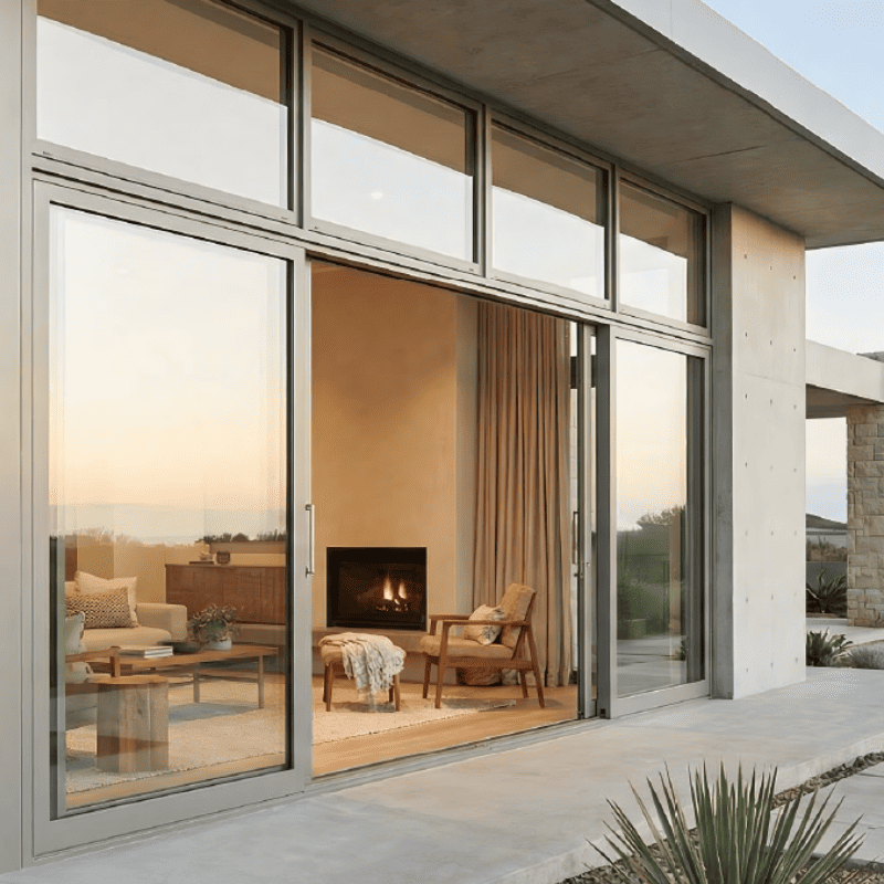 Cửa nhôm cầu Alvero hệ ASD126 – Cửa đi mở trượt